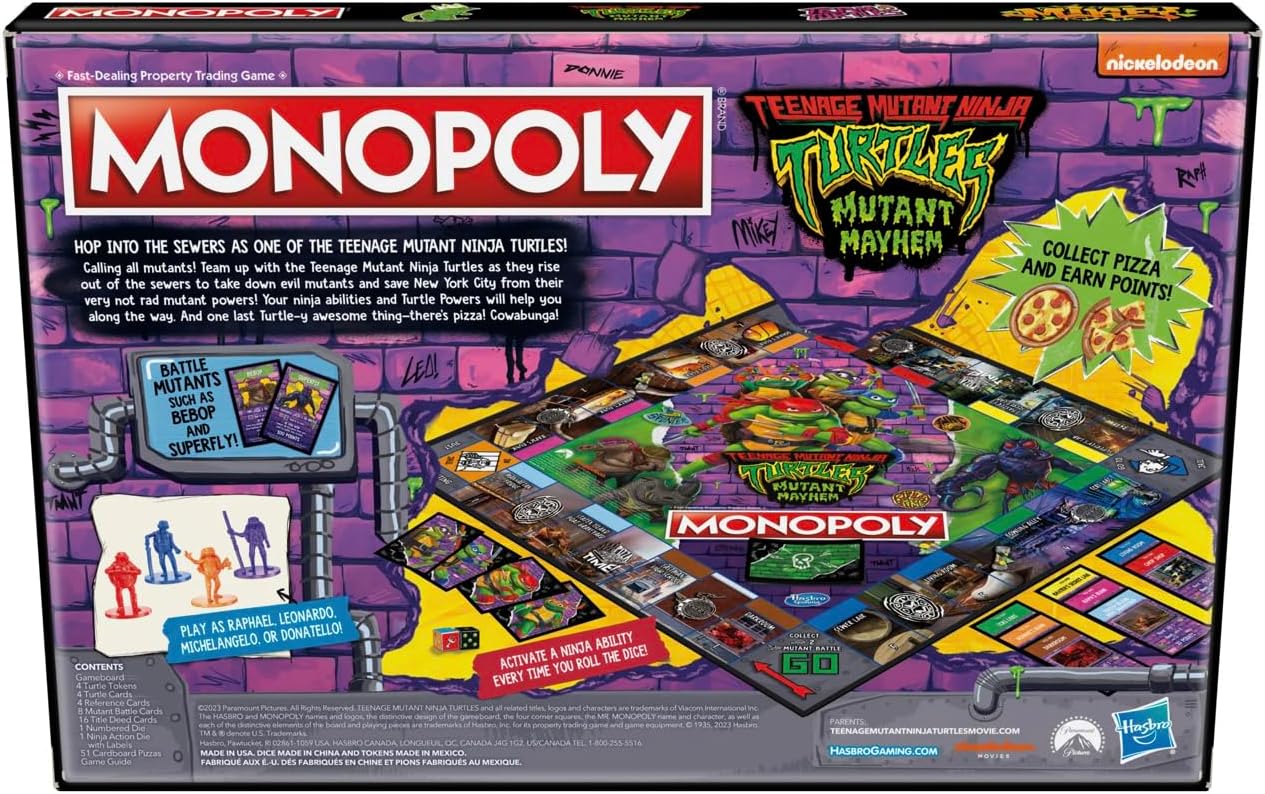 Snaps Teenage Mutant Ninjas Monopoly Mayhem Edition