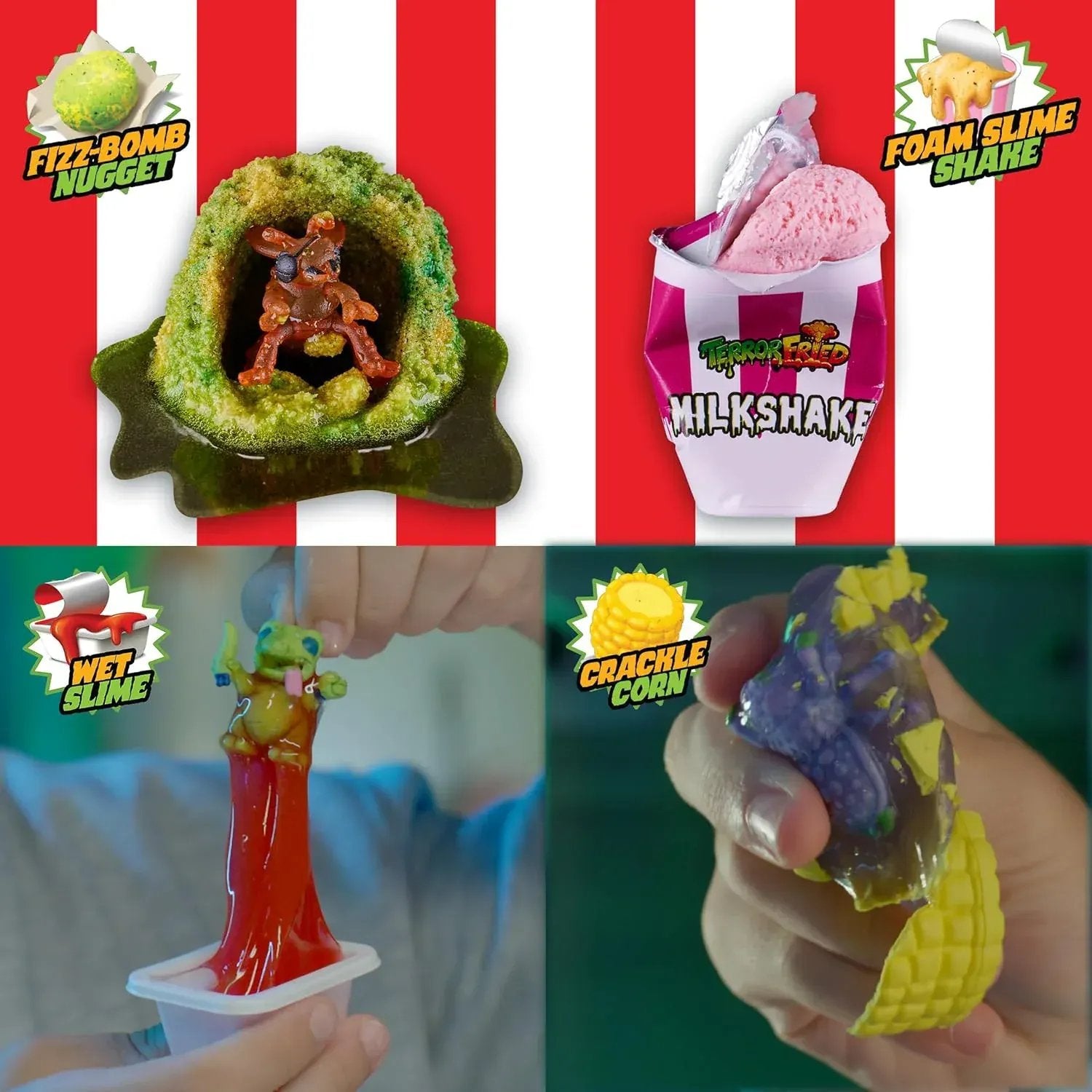 Snaps Terror Fried Nasty Nibbles, Gross collectables with slime