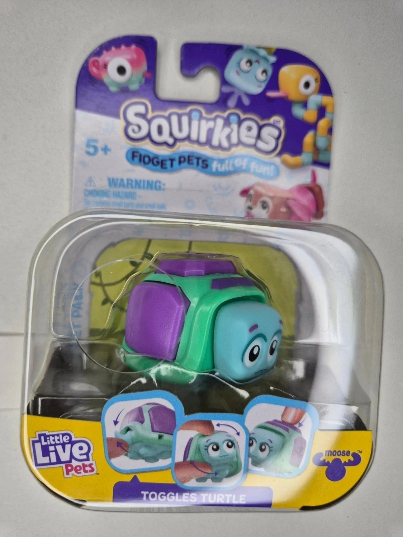 Snaps Toggle TURTLE - Purple Green Little Live Pets Squirkies