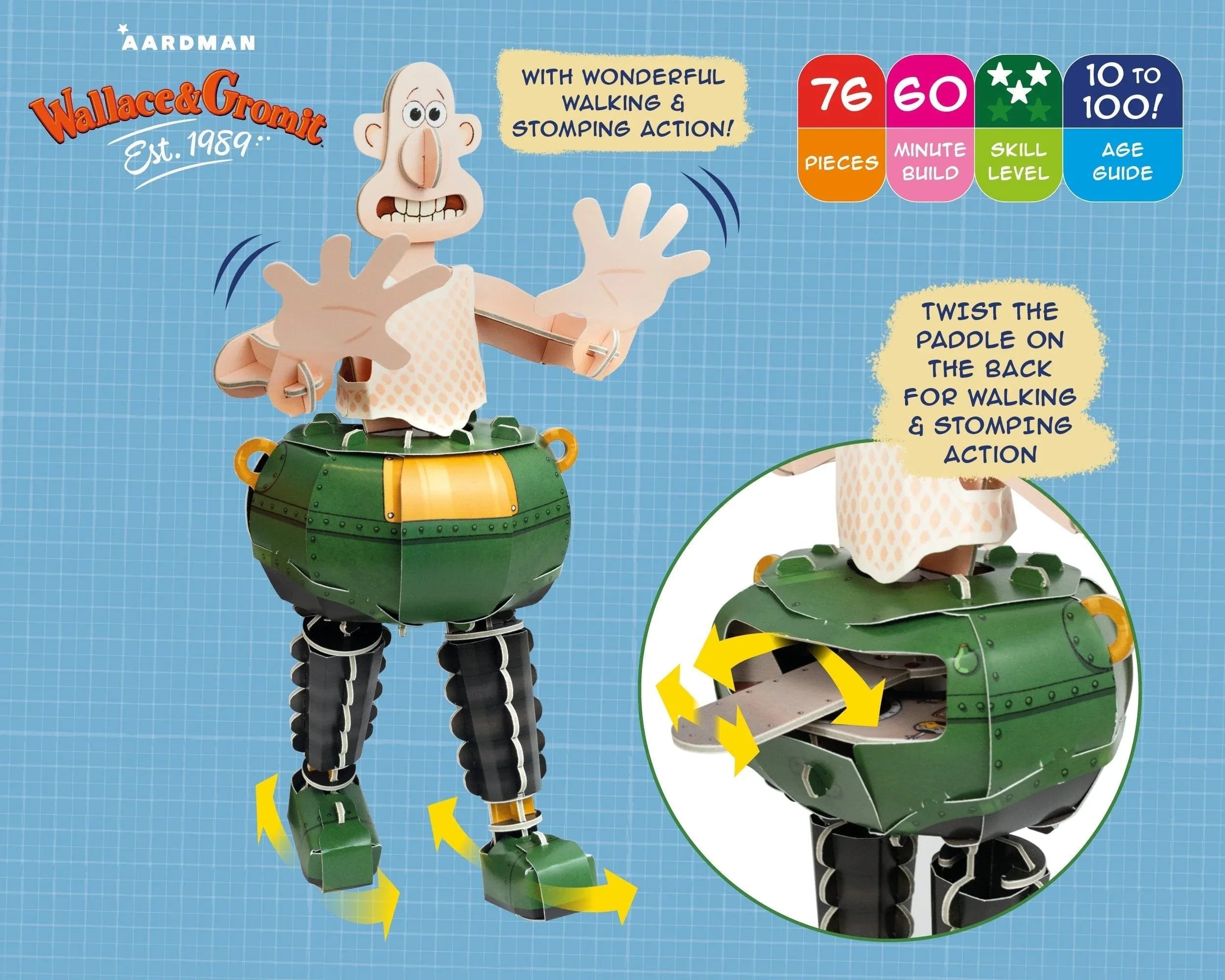 Snaps Wallace & Gromit Techno Trousers - Build Your Own