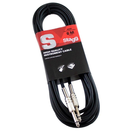 6 m Stagg SGC Instrument Jack to Jack Cable up to 6 meters