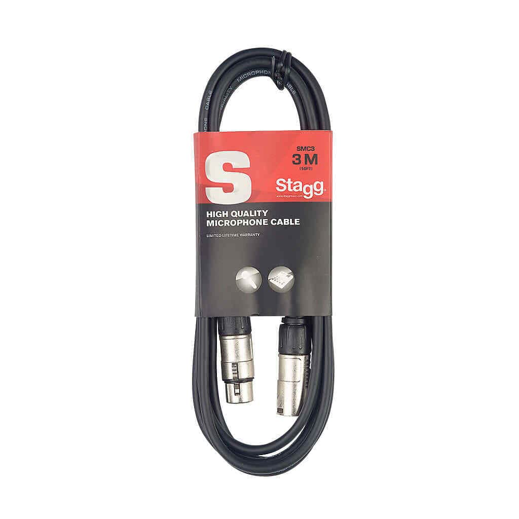3 m Stagg SMC XLR to XLR m/f Microphone Cable