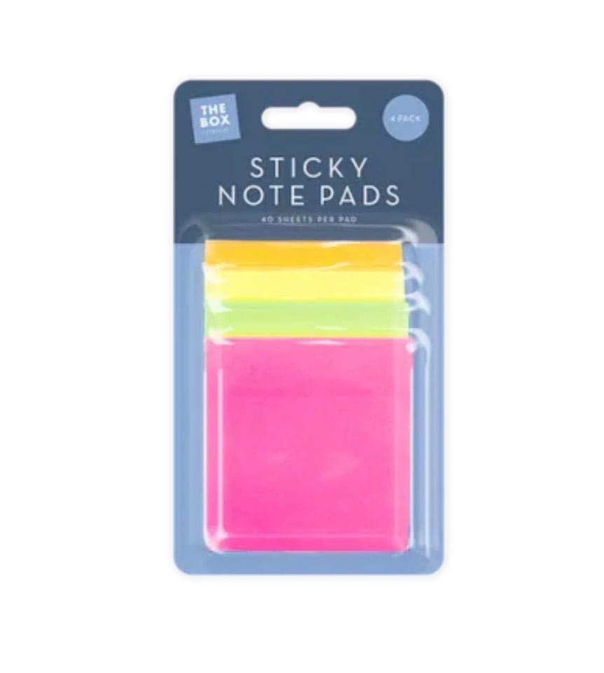 Sticky note pads 4 pack 5056170319294