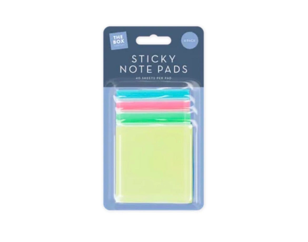 Sticky note pads 4 pack 5056170319294