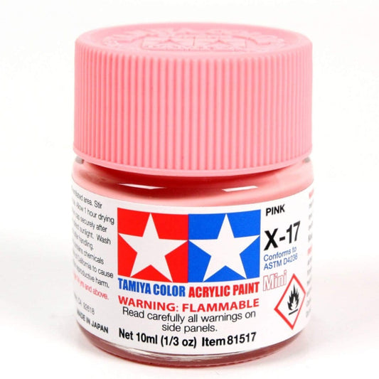 Paint Tamiya Acrylic Paint Mini X-17 Pink 4950344069330