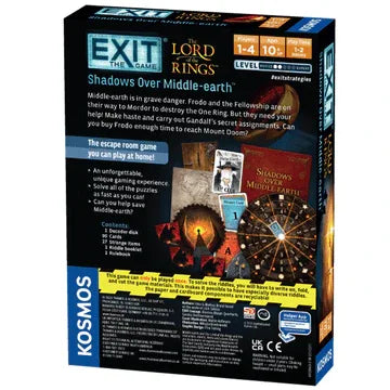 Thames & Kosmos UK LP Board Game EXIT Lord of the Rings: Shadows Over Middle-Earth Board Game