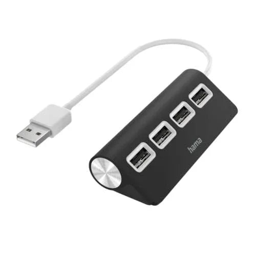 The Electronics Hub Computer Connectivity Hama External 4-Port USB Hub, USB Powered, Black