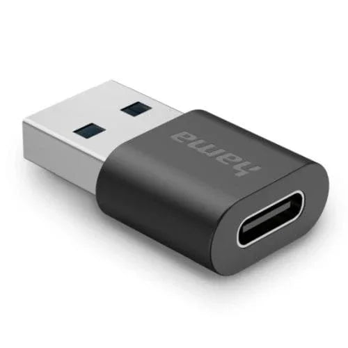 The Electronics Hub Computer Connectivity Hama USB 3.2 Adapter, USB-A Plug to USB-C Socket, 10 Gbit/s