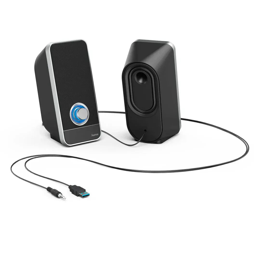 The Electronics Hub Computer Speakers Hama Sonic LS-206 USB Powered Desktop PC Speakers