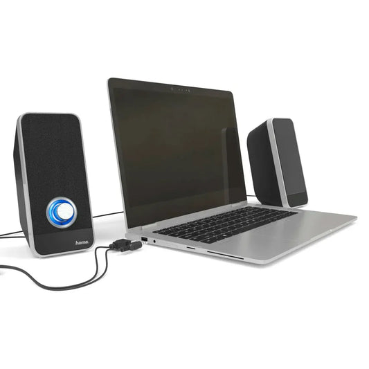 The Electronics Hub Computer Speakers Hama Sonic LS-206 USB Powered Desktop PC Speakers