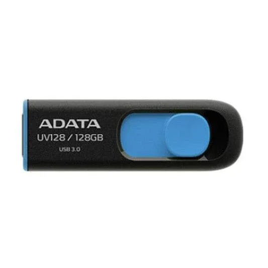 The Electronics Hub USB Flash Drives Adata 128GB UV128 USB 3.2 Flash Drive, Retractable, Capless