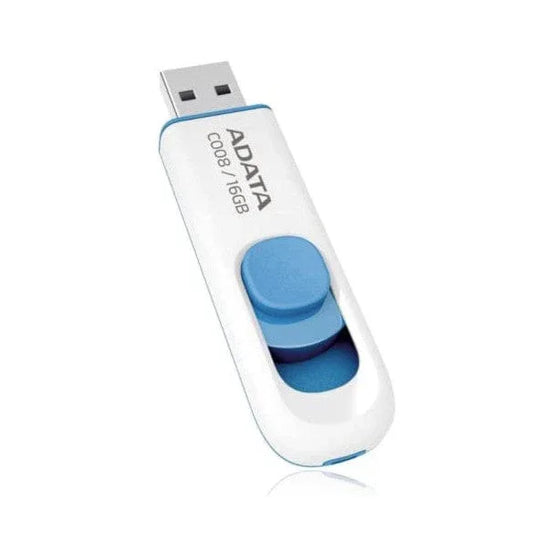The Electronics Hub USB Flash Drives Adata 16GB C008 USB Flash Drive, Retractable, Capless