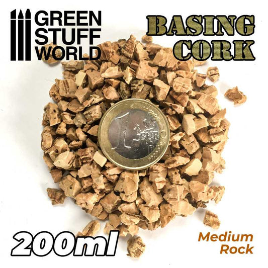 The Home Crafters Ltd. Cork Green Stuff World: Medium Basing Cork Grit - 200ml