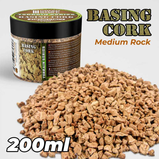The Home Crafters Ltd. Cork Green Stuff World: Medium Basing Cork Grit - 200ml