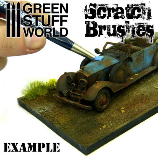 The Home Crafters Ltd. Modelling Tools Green Stuff World: Scratch Brush Pen Set - 5pc