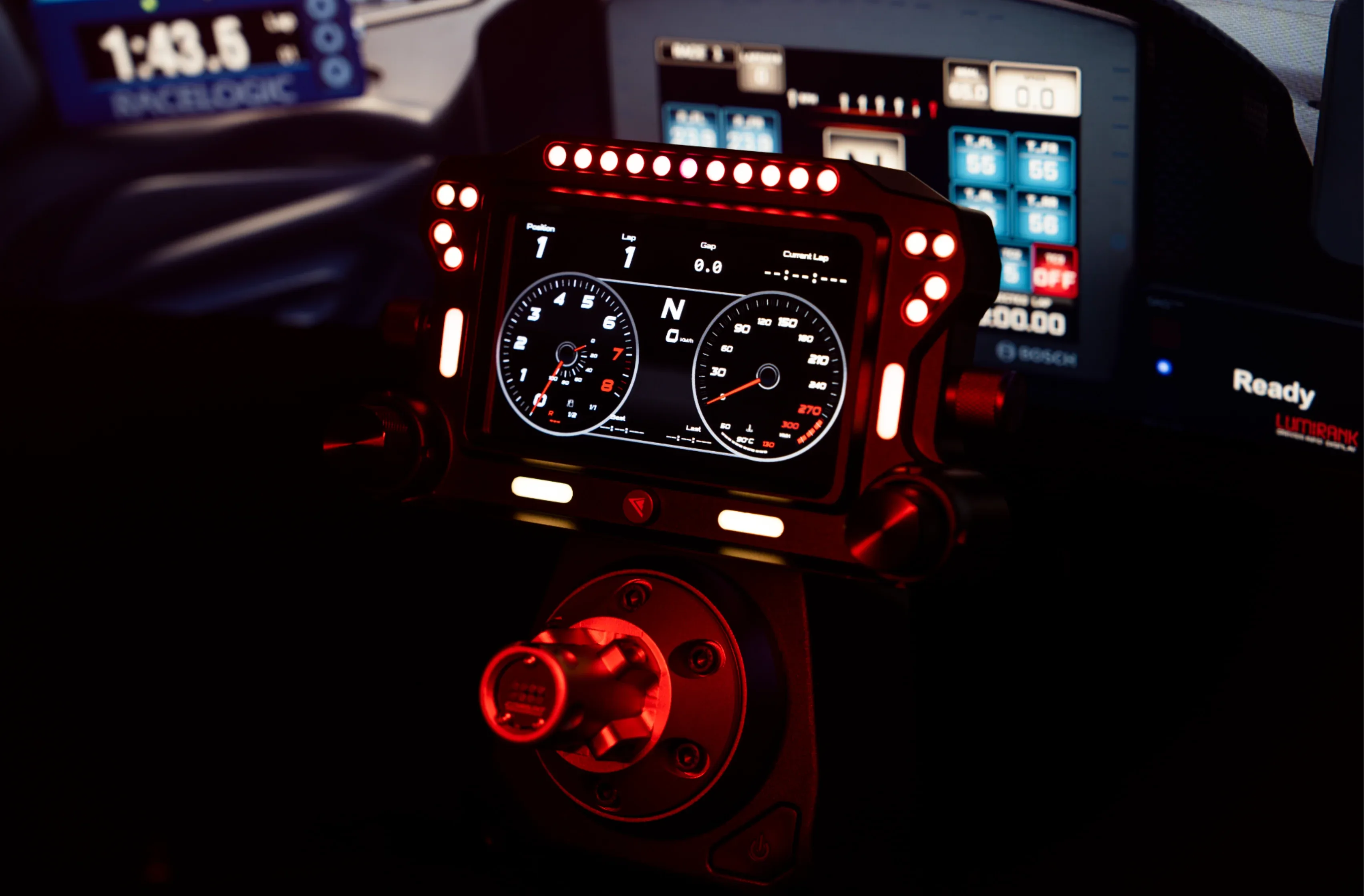 Trak Racer UK Electronics Conspit CSD SimHub Dashboard – 5″ IPS Race Display with RGB Alerts