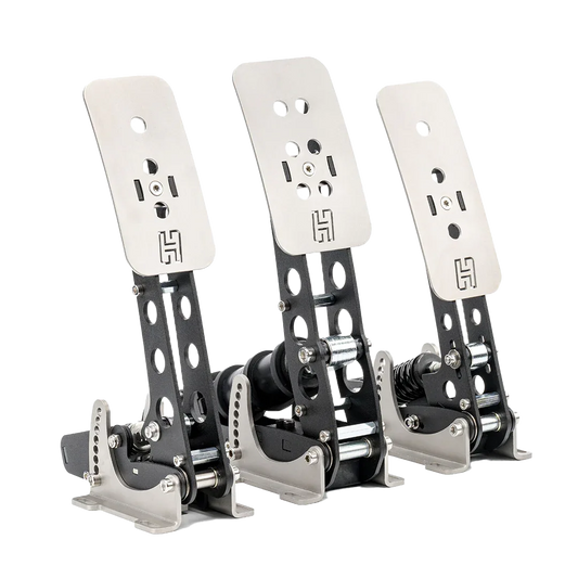 Trak Racer UK Pedals Heusinkveld Sprint 3-Pedal Set (Black) – Professional Sim Racing Brake, Throttle & Clutch | Load Cell Precision