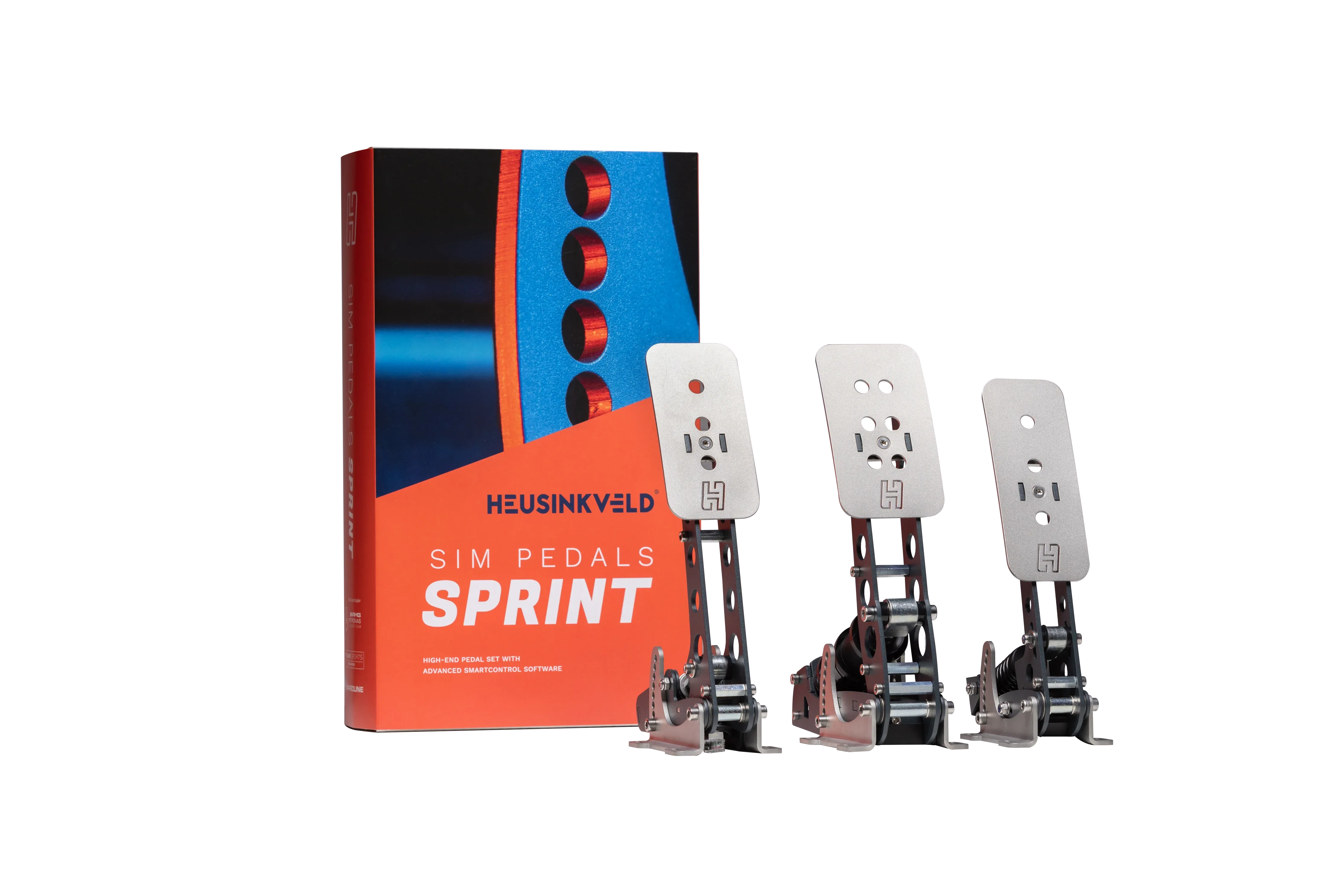 Trak Racer UK Pedals Heusinkveld Sprint 3-Pedal Set (Black) – Professional Sim Racing Brake, Throttle & Clutch | Load Cell Precision