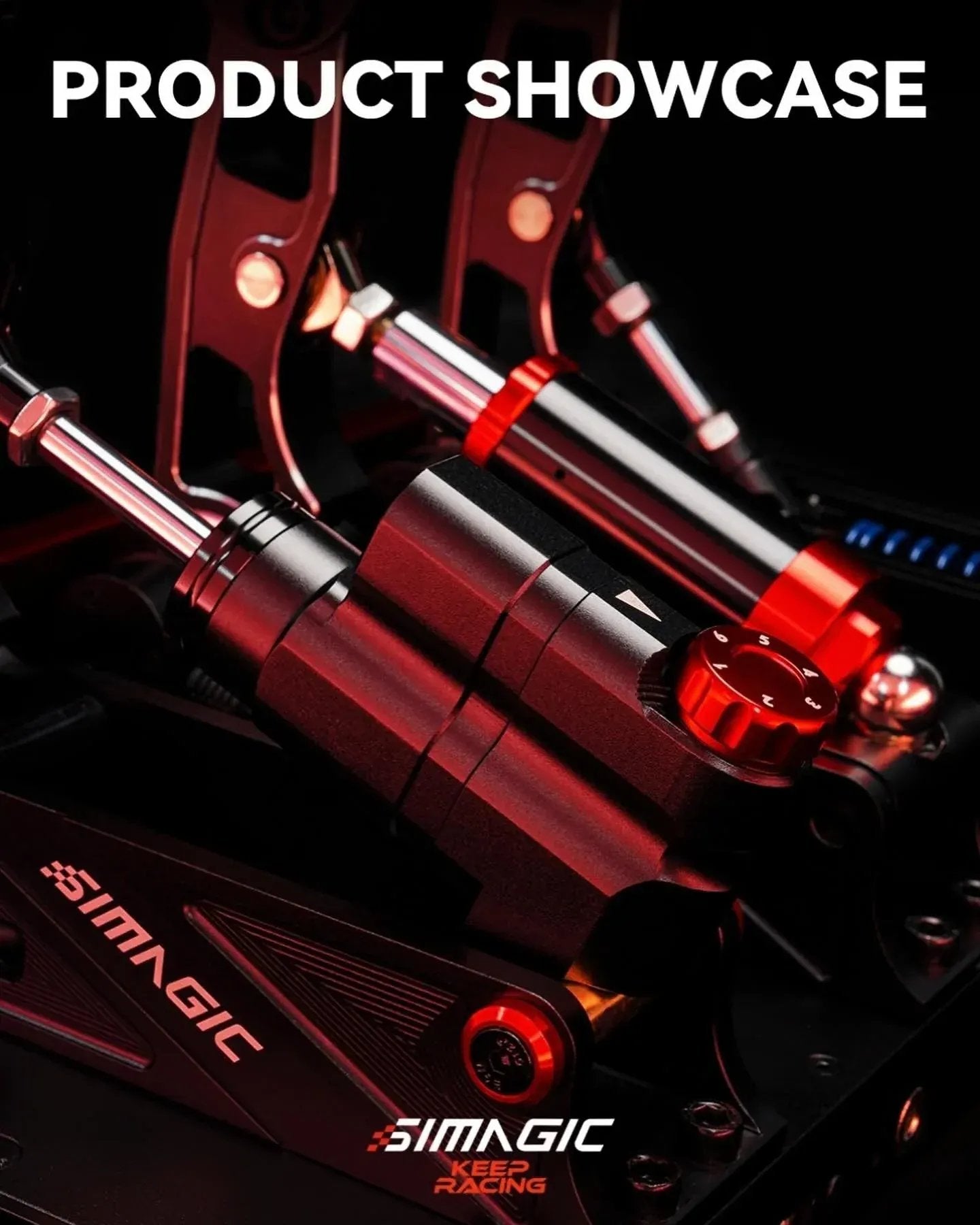 Trak Racer UK Pedals Simagic P-HTS Hydraulic Throttle System – 6-Step Adjustable Damper for P1000 / P1000i