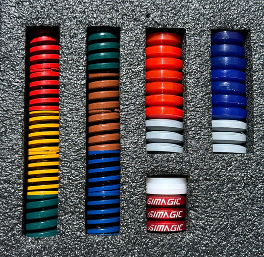 Trak Racer UK Pedals Simagic P1000 Optional Rubber Pads & Springs Kit – Brake Feel Tuning for Standard & Hydraulic Pedals