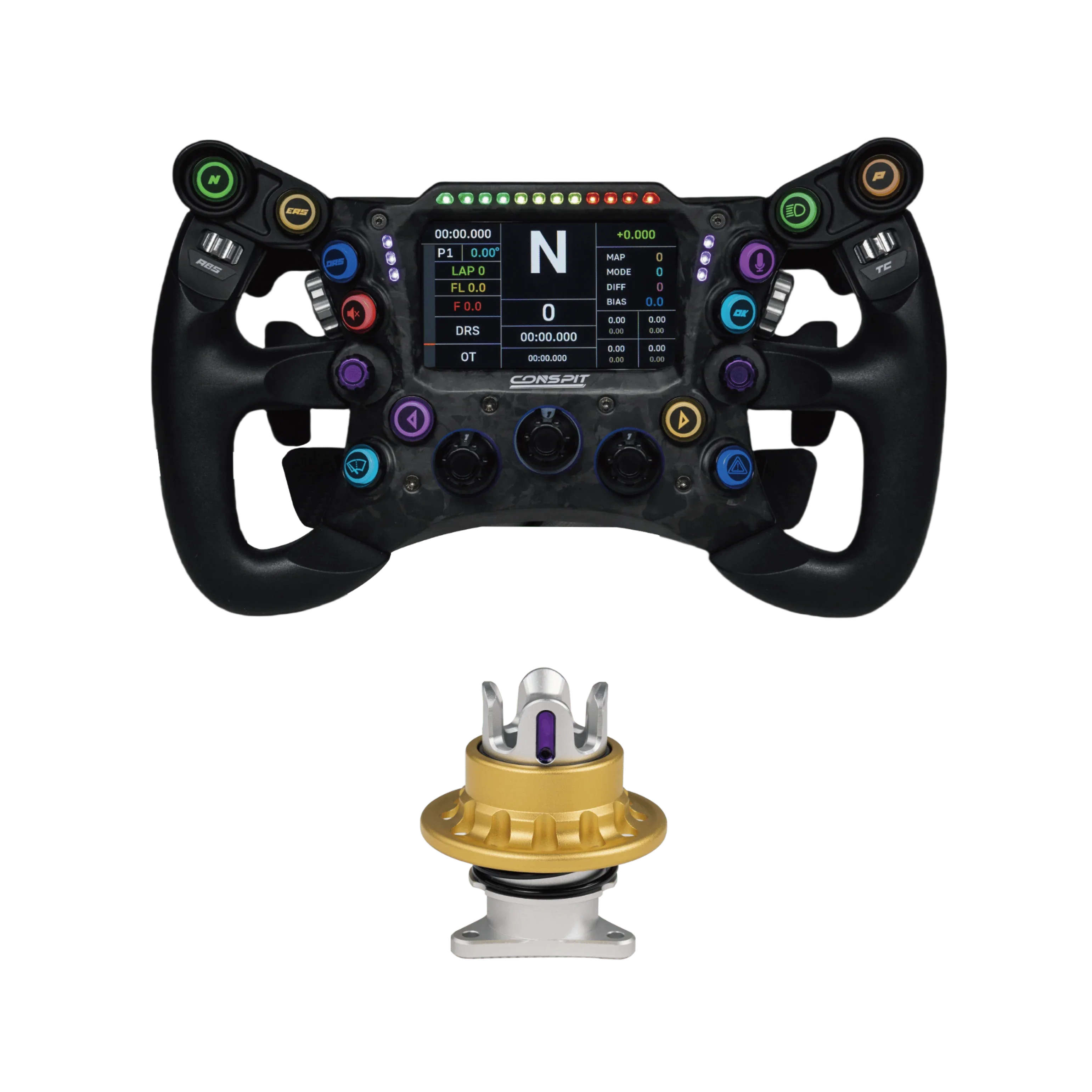 Trak Racer UK Steering Wheel & Bases Conspit 290GP Formula Steering Wheel – 3D Ergonomic Formula-Class Wheel