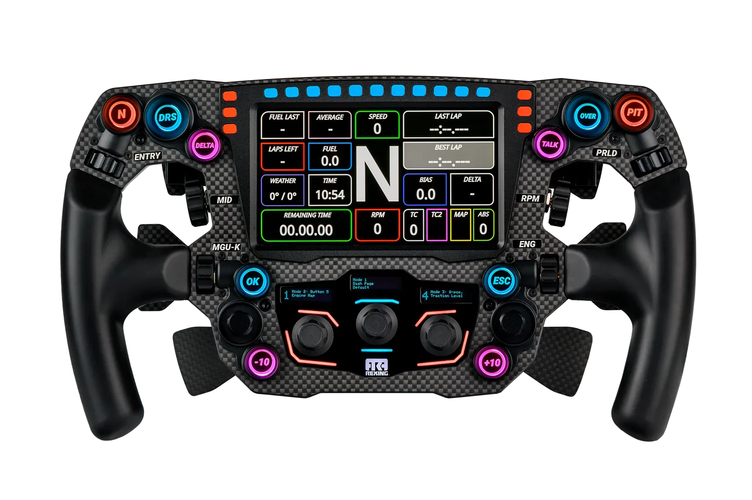 Trak Racer UK Steering Wheel & Bases REXING FORMULA MAYARIS 2 CARBON FIBER FORMULA STEERING WHEEL (4 PADDLE VERSION)