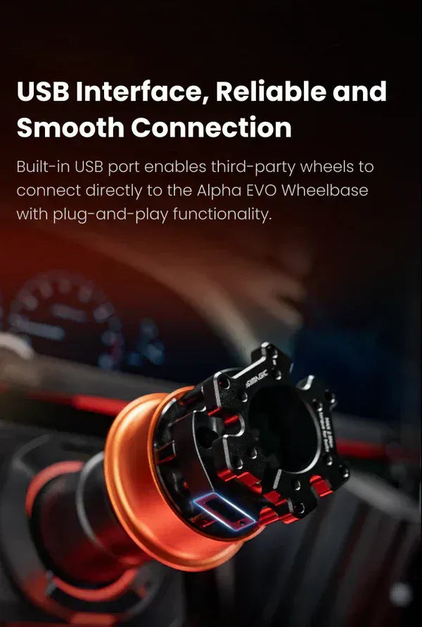 Trak Racer UK Wheel Accessories Simagic Alpha EVO USB Quick Release (QR-A) SRM Adapted
