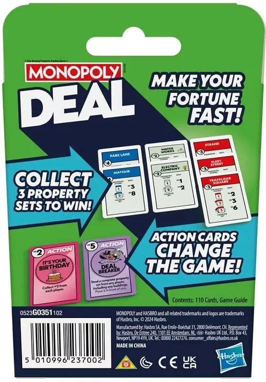 U&C Solutions Ltd Card Game Monopoly Brand Monopoly Deal Family Card Game UK