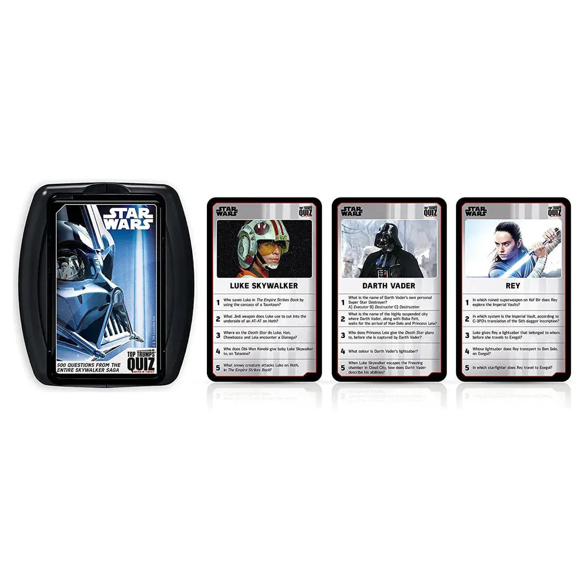 U&C Solutions Ltd Card Game Top Trumps Quiz Star Wars 500 Questions The Skywalker Saga Twist Kids Game