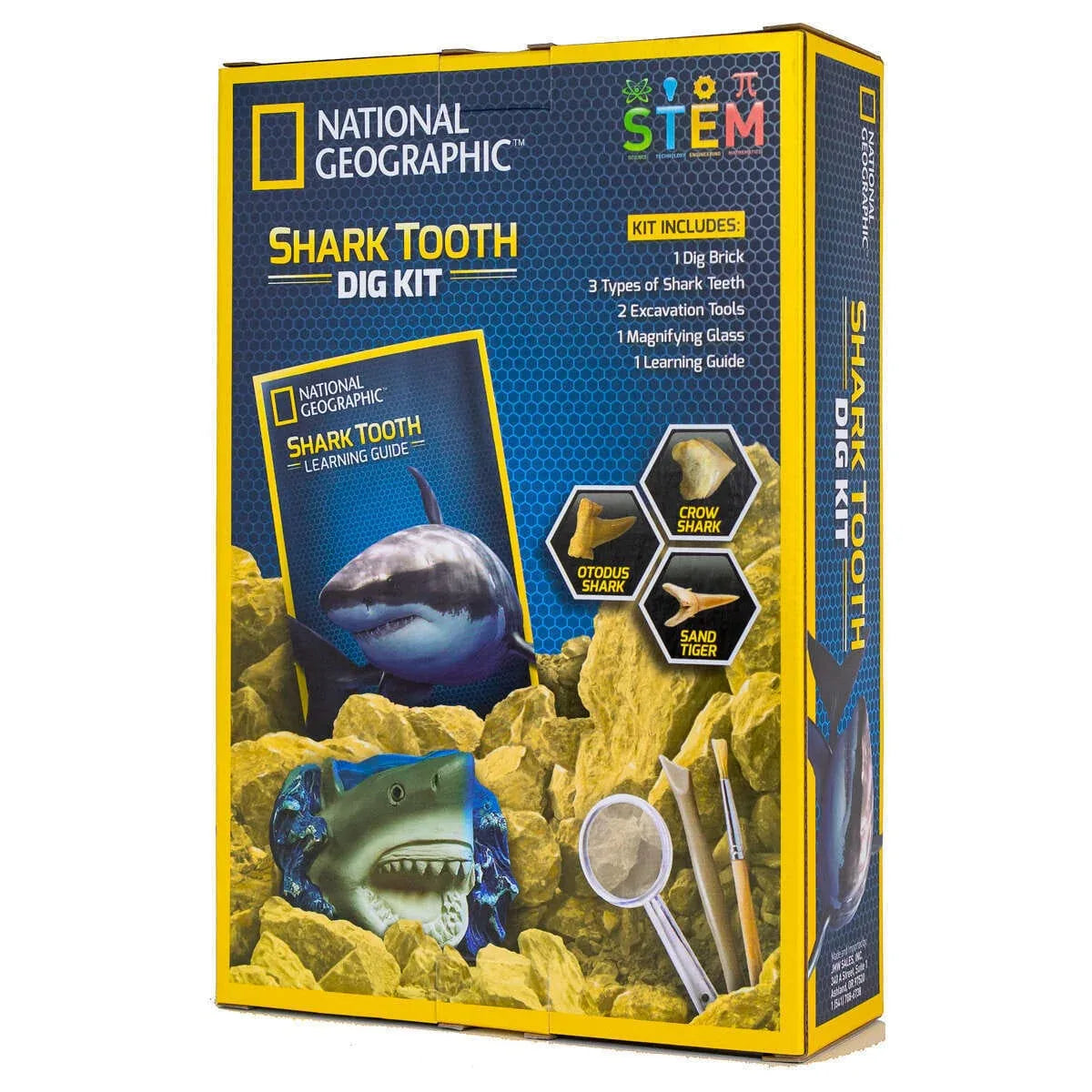 U&C Solutions Ltd Educational Toys National Geographic Shark Tooth Dig Kit STEM Educational Activity Kit Brand New