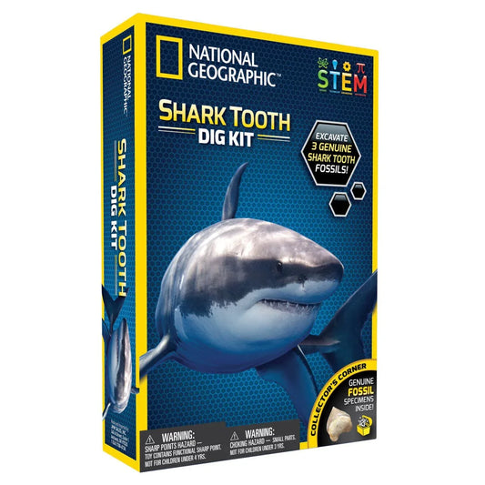 U&C Solutions Ltd Educational Toys National Geographic Shark Tooth Dig Kit STEM Educational Activity Kit Brand New