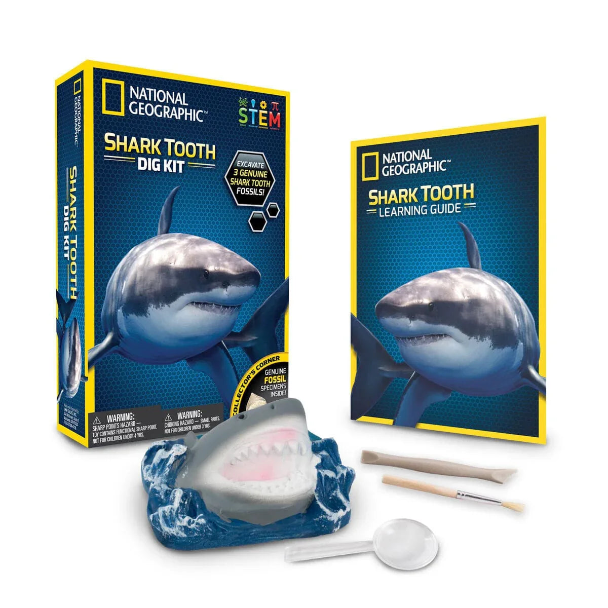 U&C Solutions Ltd Educational Toys National Geographic Shark Tooth Dig Kit STEM Educational Activity Kit Brand New