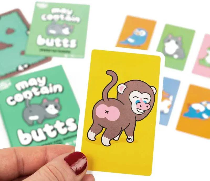 U&C Solutions Ltd Game Board May Contain Butts | Hilarious Animal Matching Card Game for Kids & Families