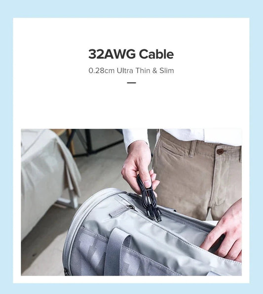 UGREEN Cat 6A Slim Ethernet Cable up to 10Gbps