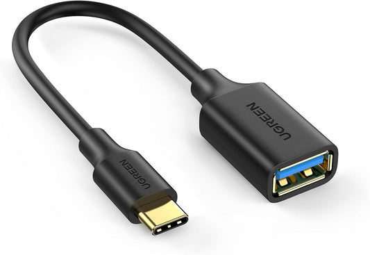 PVC Black UGREEN USB-C to USB 3.0 OTG Adapter - Data Cable 6957303837014