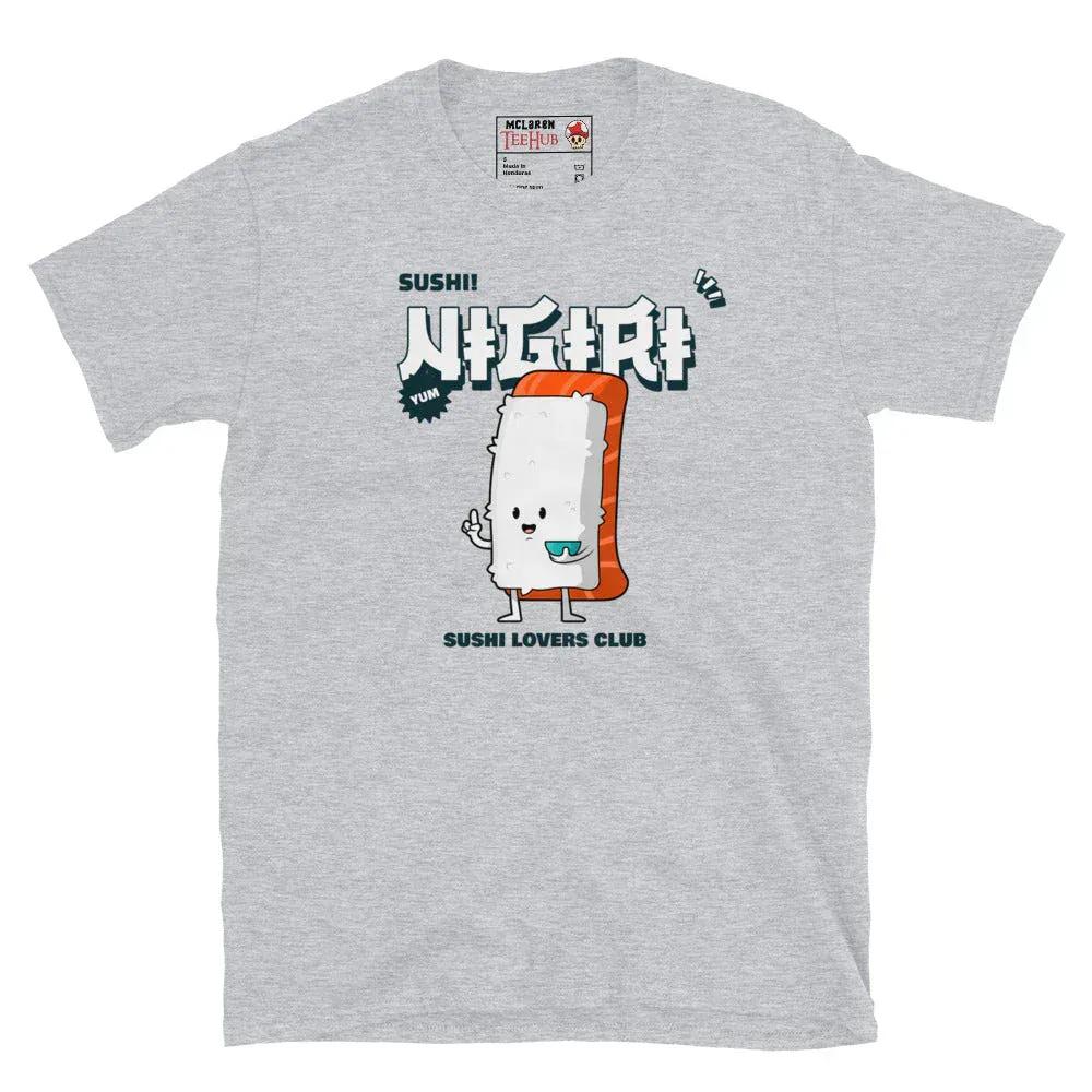 McLaren Tee Hub T-shirt Sport Grey / S Nigiri Sushi Lovers Club T-Shirt – Funny Japanese Food Tee
