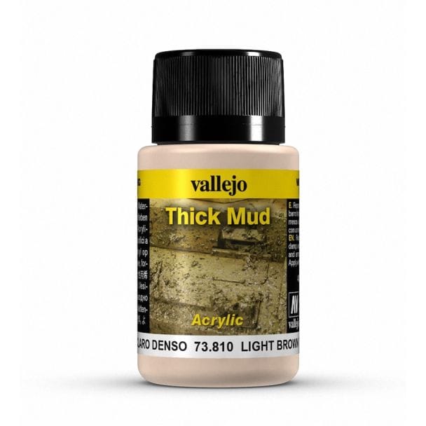 Paint Vallejo Weathering Effects 40ml - Light Brown Thick Mud 8429551738101