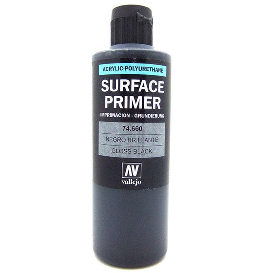 Paint Vallejo Metal Color - Gloss Black Primer 200ml 8429551746601