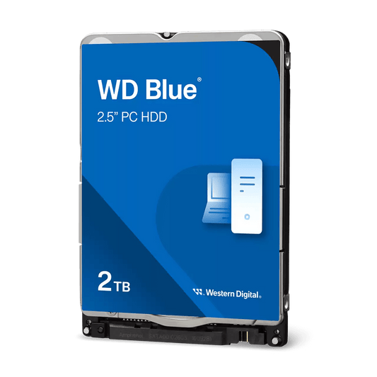2 TB WD 2.5" Blue Mobile Hard Drive 5400RPM  7mm up to 2TB 718037847405