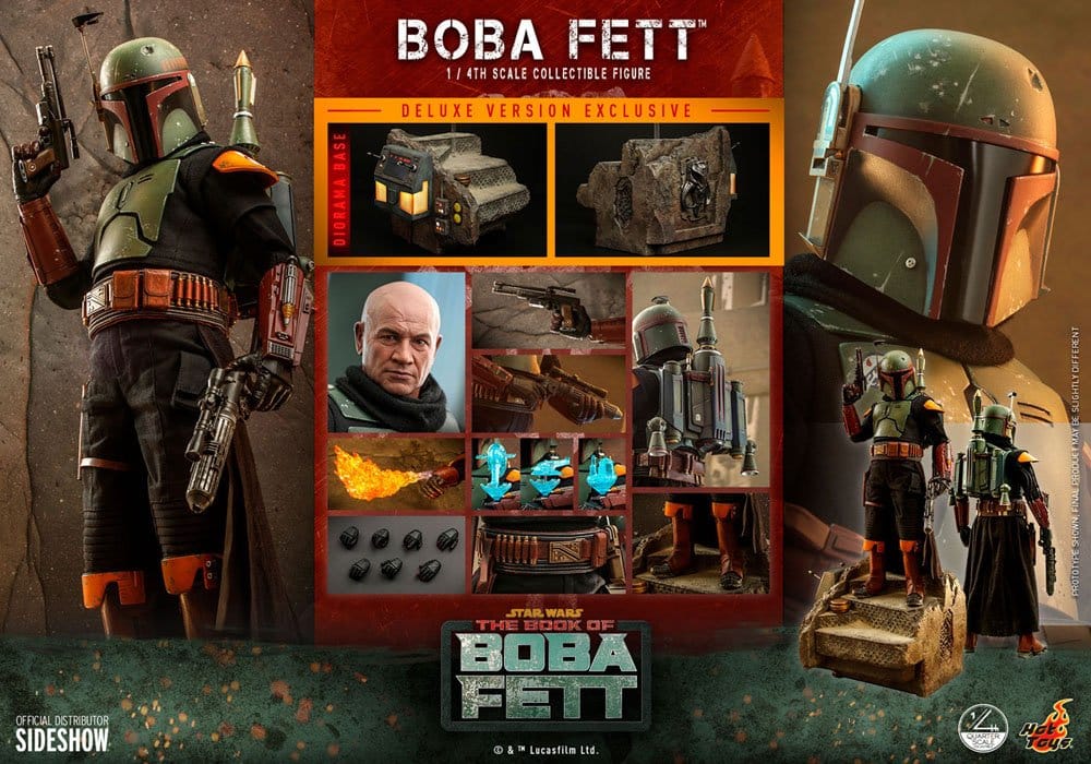 Collectibles Hot Toys - Star Wars: The Book of Boba Fett Action Figure 1/4 Boba Fett (Deluxe Version) 45cm 4895228610744