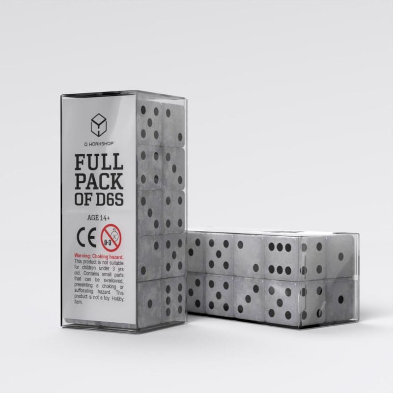 Dice Q Workshop Dice Set Full Pack D6 Pearl (20) 5907699498437