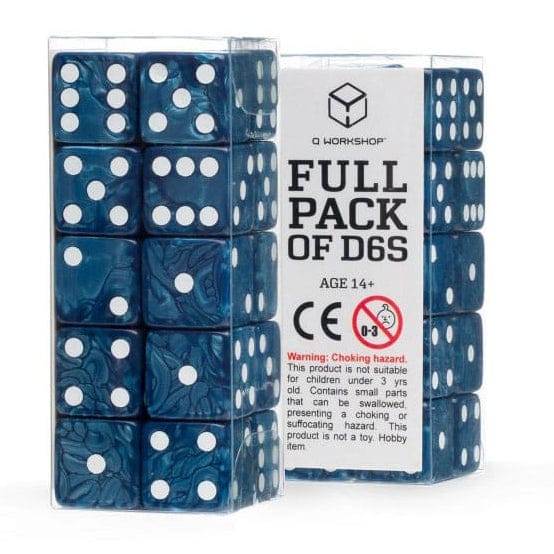 Dice Q Workshop Dice Set Full Pack D6 Cobalt (20) 5907699498451
