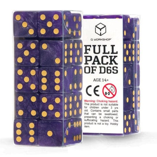 Dice Q Workshop Dice Set Full Pack D6 Shimmering Purple (20) 5907699498468