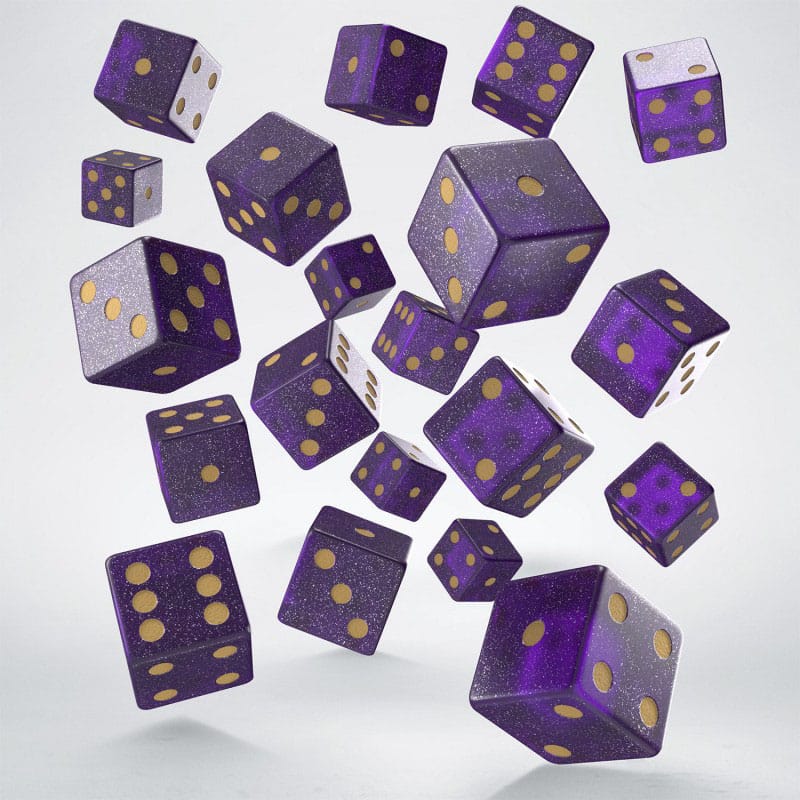 Dice Q Workshop Dice Set Full Pack D6 Shimmering Purple (20) 5907699498468