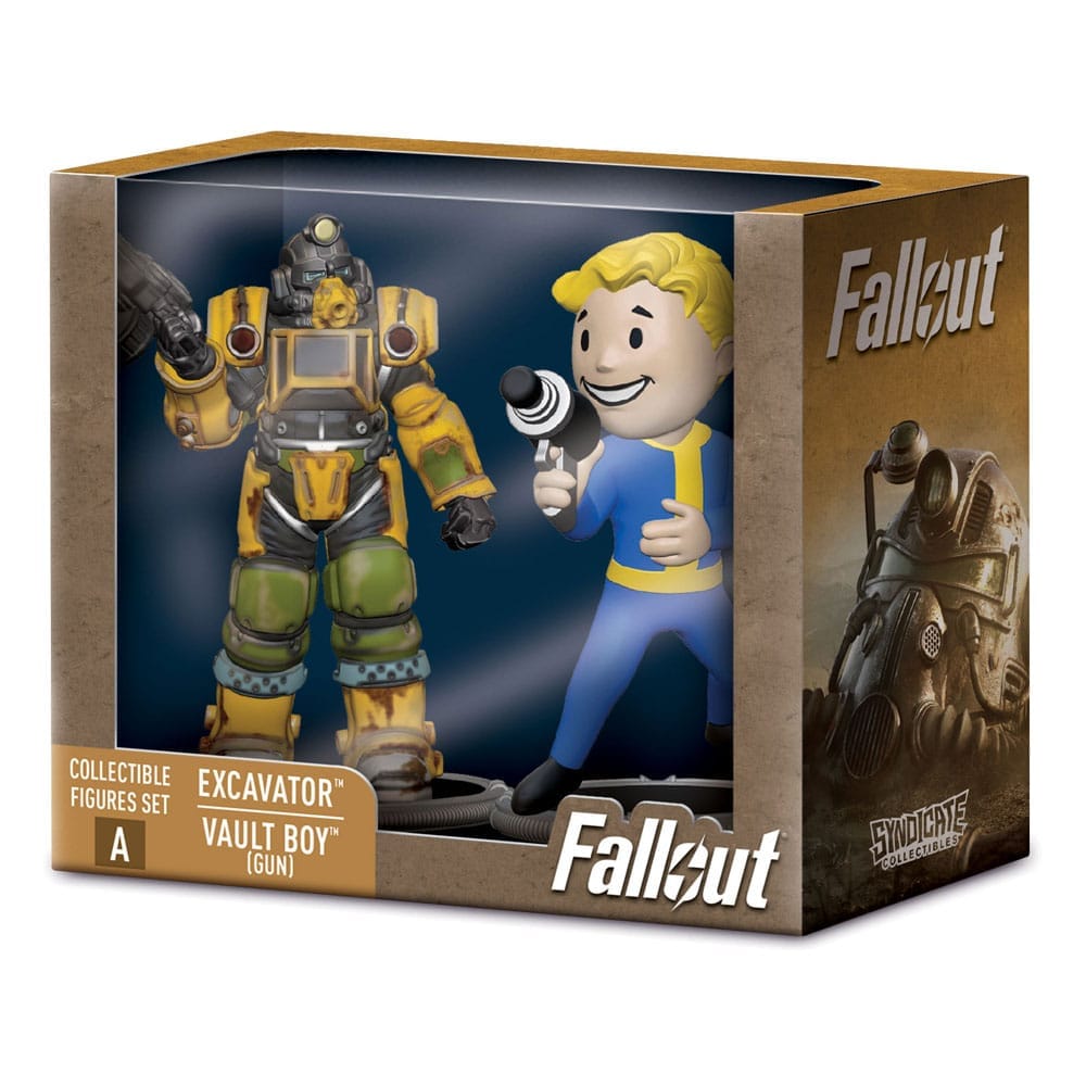 Collectibles Fallout Mini Figures 2-Pack - Excavator & Vault Boy (Gun) 840282631505