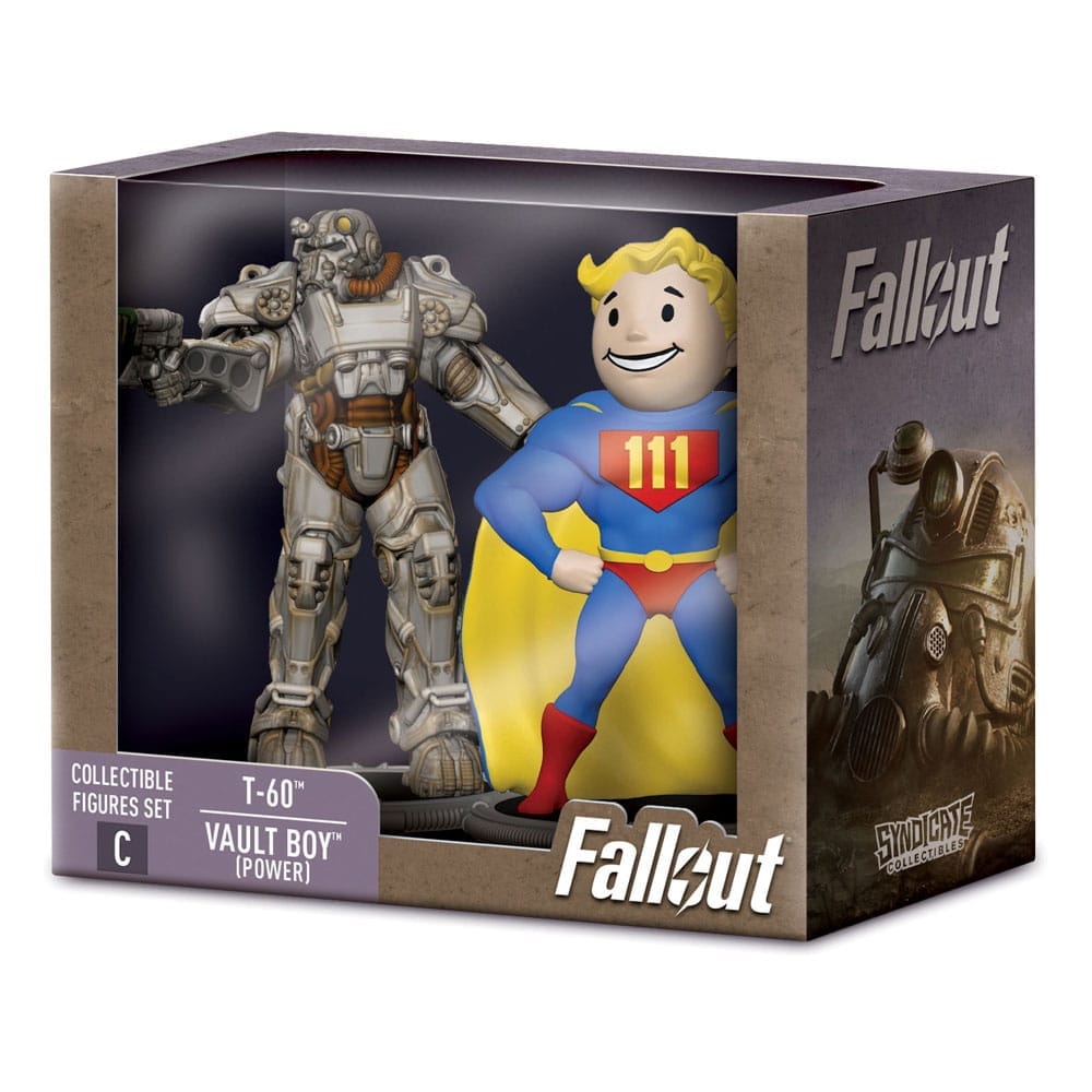 Collectibles Fallout Mini Figures 2-Pack - T-60 & Vault Boy (Power) 840282631529